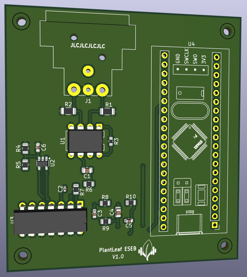 PlantLeaf ESEB V1.0 PCB 3D